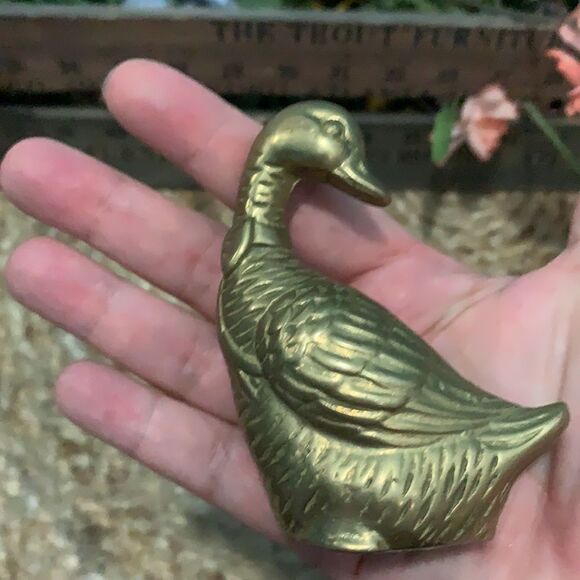 Vintage brass duck - Picture 3 of 5